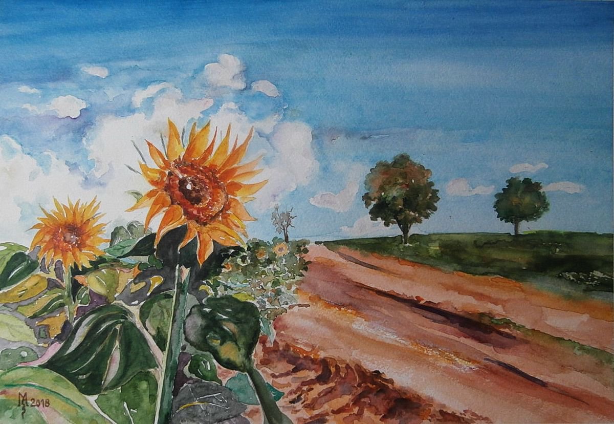 Sunflowers by Zoran Mihajlovic Muza