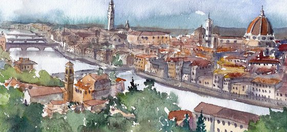 Florence  in Water colour