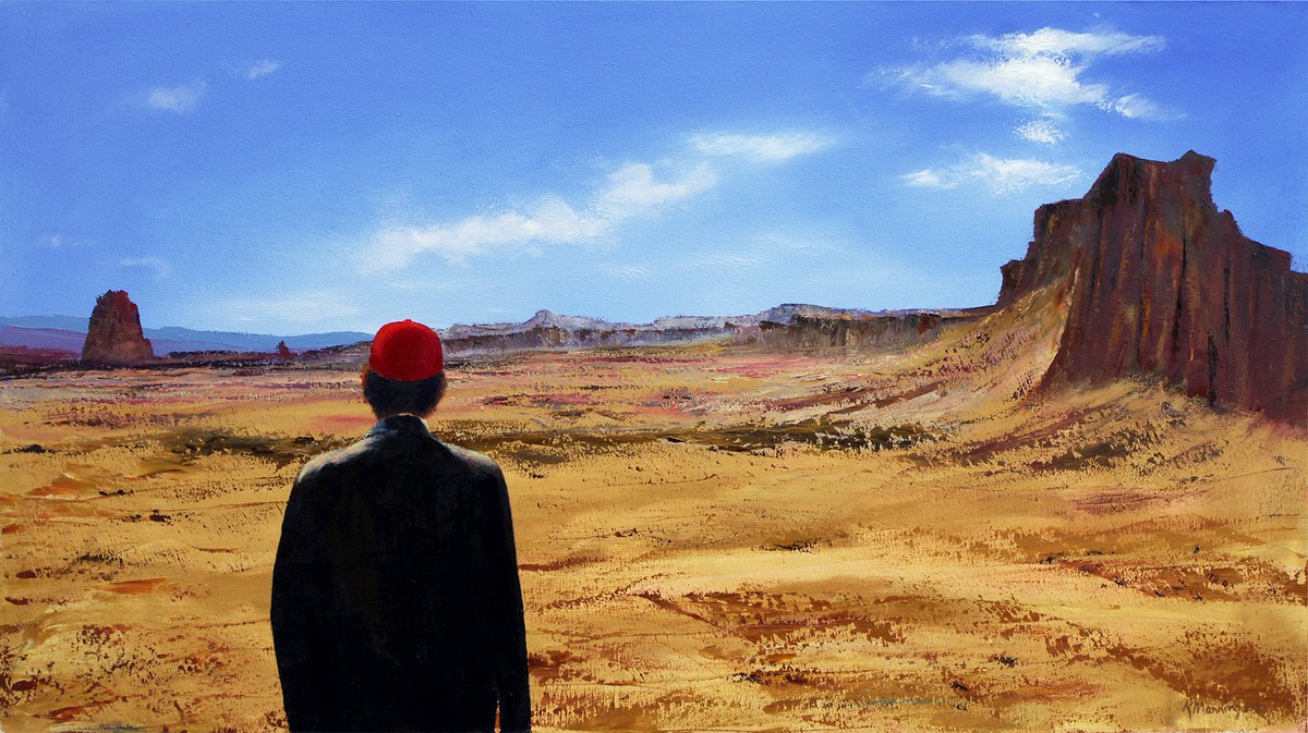 Impressionistic Landscape Oil Painting By Richard Manning, 44 X 24", Landscape-33, Original Artwork