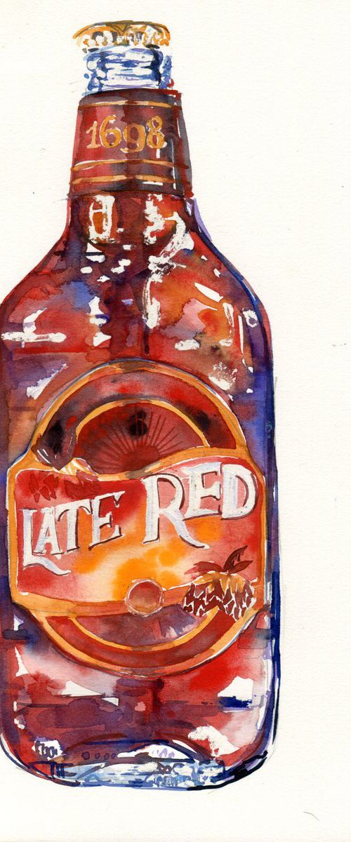 Late Red Shepherd Neame Beer Bottle by Hannah Clark