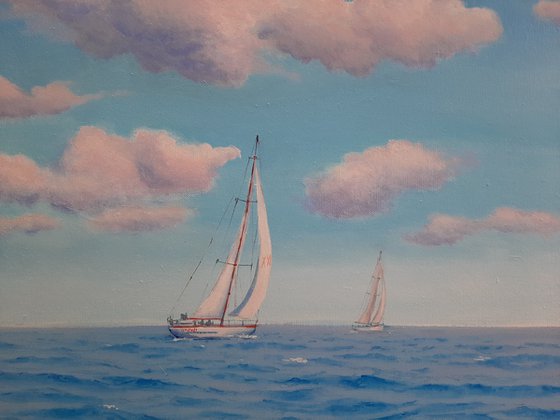 Seascape with Sailboats 27