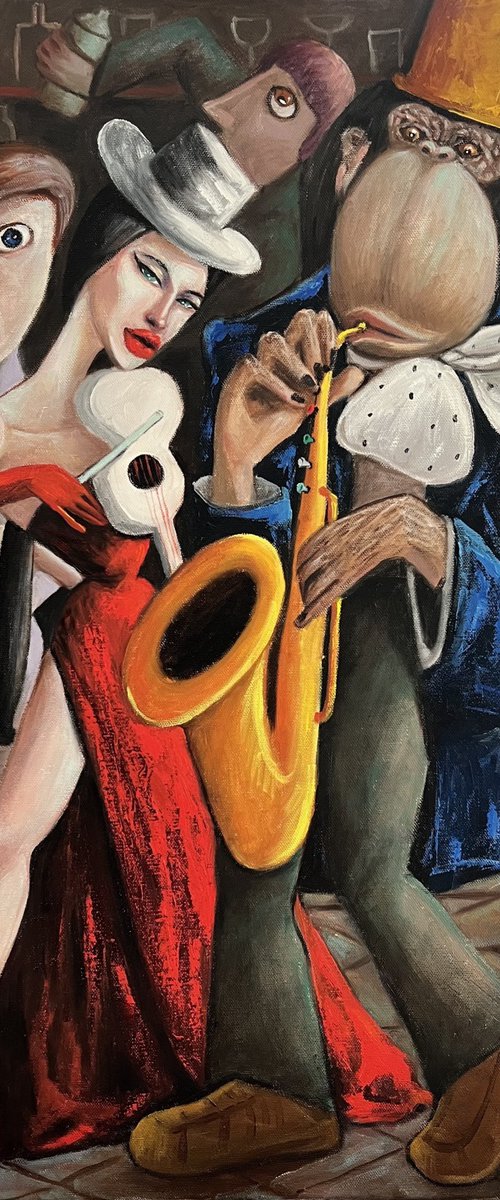 Lucy Liu plays violin by Ta Byrne