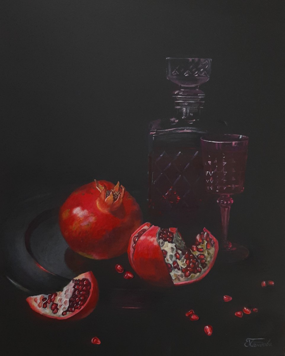 pomegranate fruit by Galina Khandova