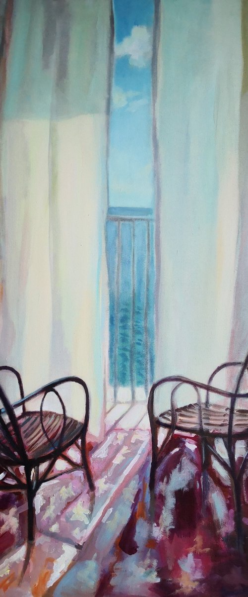 Two Chairs and A Window by Anyck Alvarez Kerloch