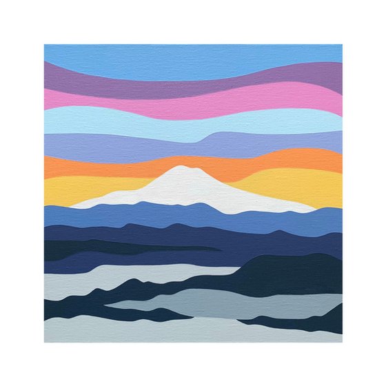 Mount Hood Cloud Inversion