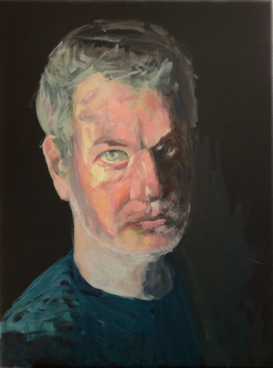 Self Portrait In Acrylic