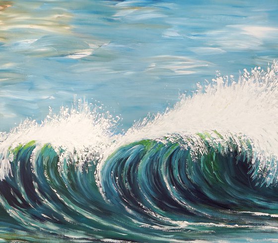 Seascape Breaking Waves D 6