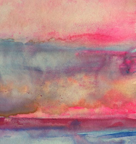 Ahrenshoop Dreaming - Landscape Seascape Watercolor