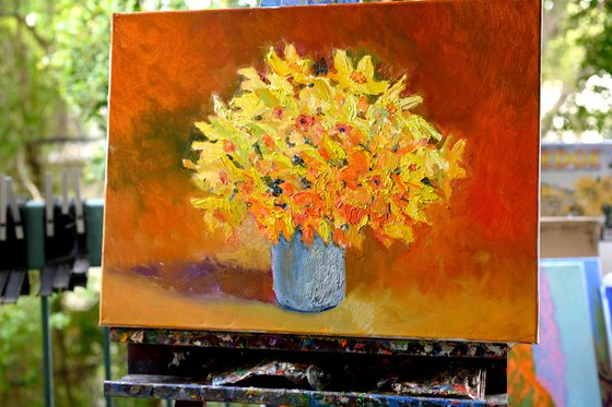 Yellow Daffodils in the Vase
