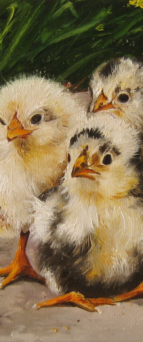 Three Chickens by Natalia Shaykina