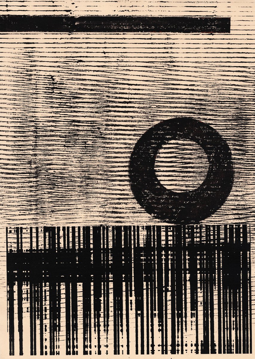 Abstract Collage By Petr Strnad, 11 X 14", Formation 12., Original Artwork