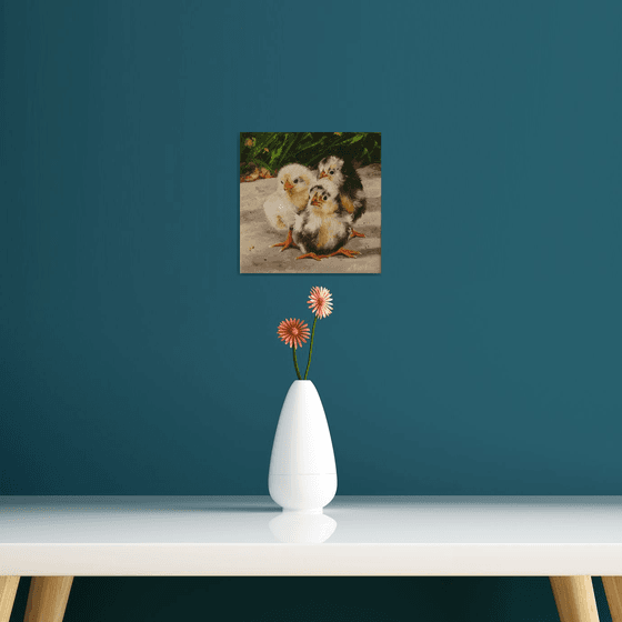 Chicken Painting Small Art