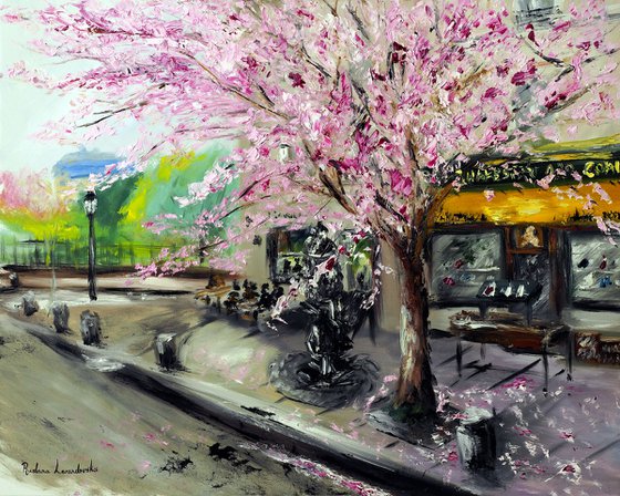 Cherry Blossoms by Shakespeare & Company, Paris