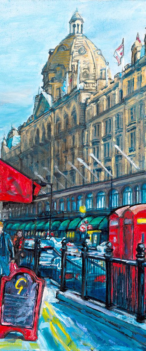 Harrods, a London scene by Patricia Clements