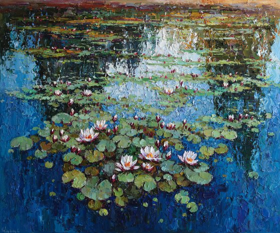 White Water Lilies Pond