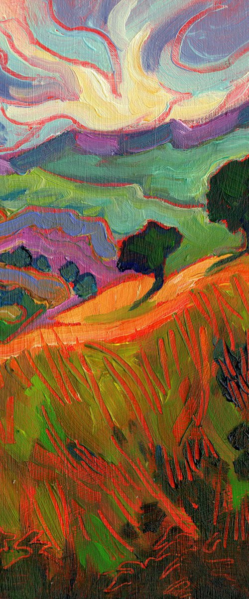 Hope Valley Morning  - English Landscape by Mary Kemp