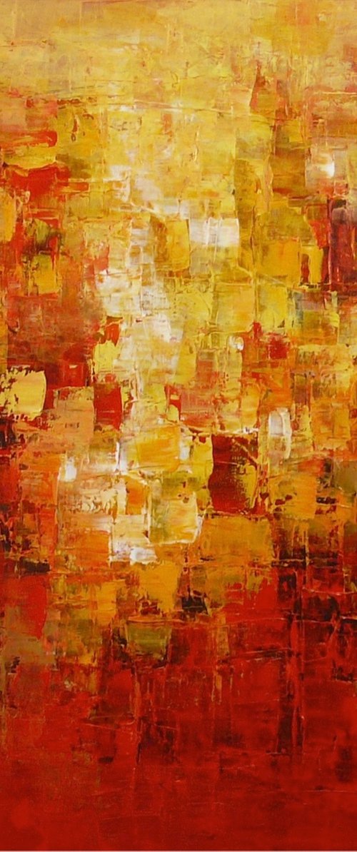 Shades Of Total Joy  (Large, 100x100cm) by Kalpana Soanes