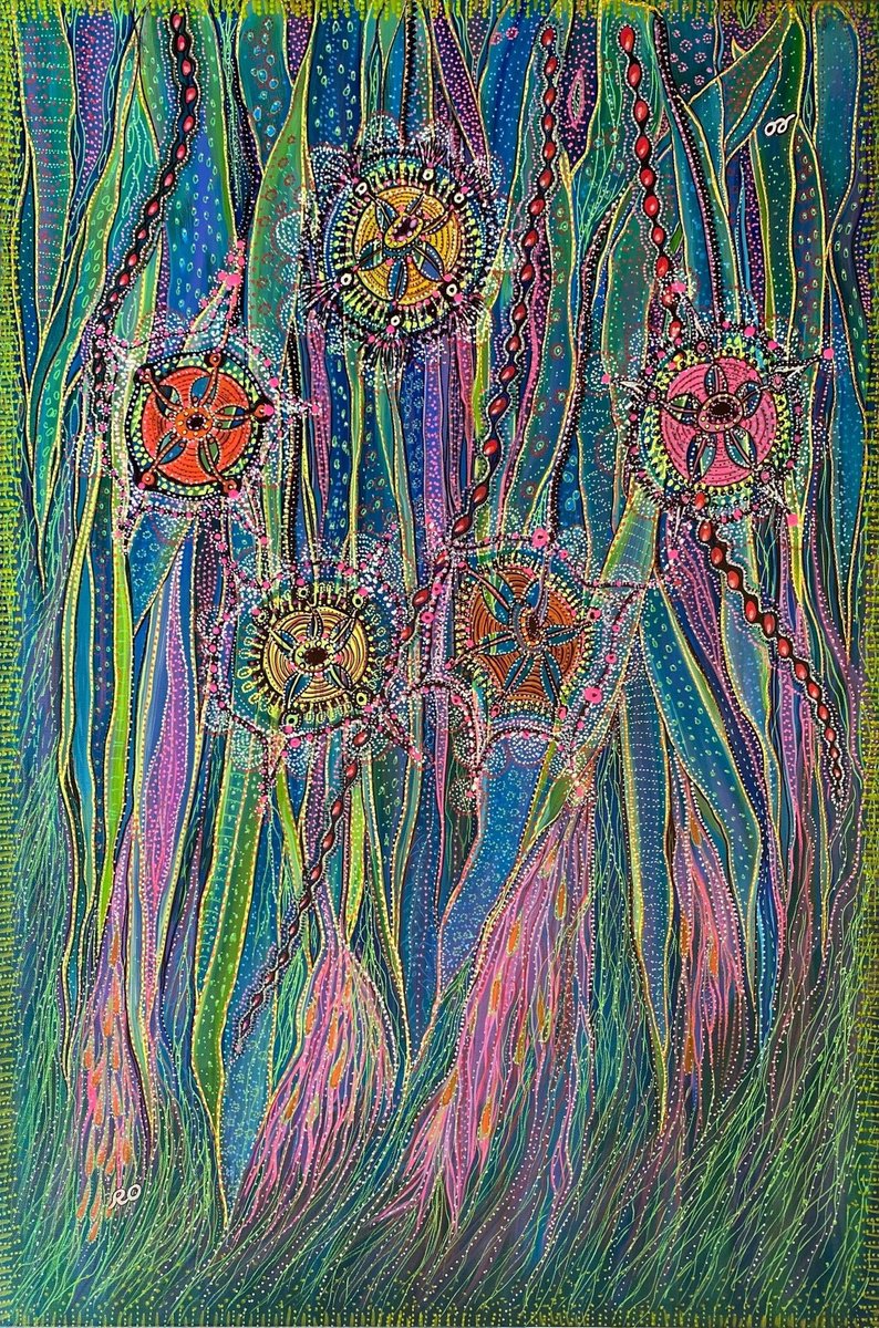  Sea Flowers By Olga Rokhmanyuk | Roartus, 24 X 36, Artwork For Sale On Artfinder