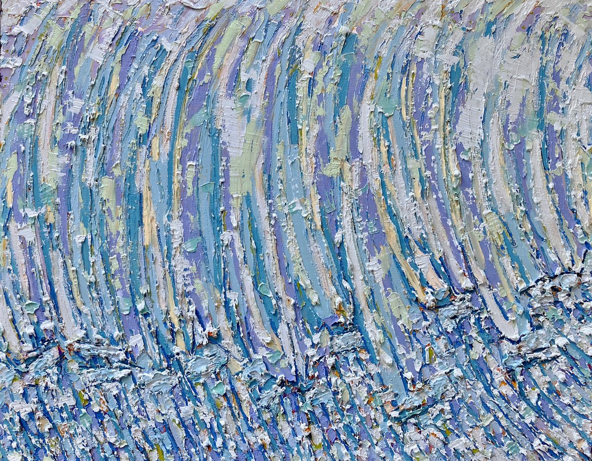 Impressionistic Landscape Oil Painting By Ann Parks Mccray, 20 X 16, Joy Ride, Original Artwork