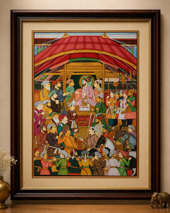 Imperial Mughal Court | Masterpiece 24K Gold
