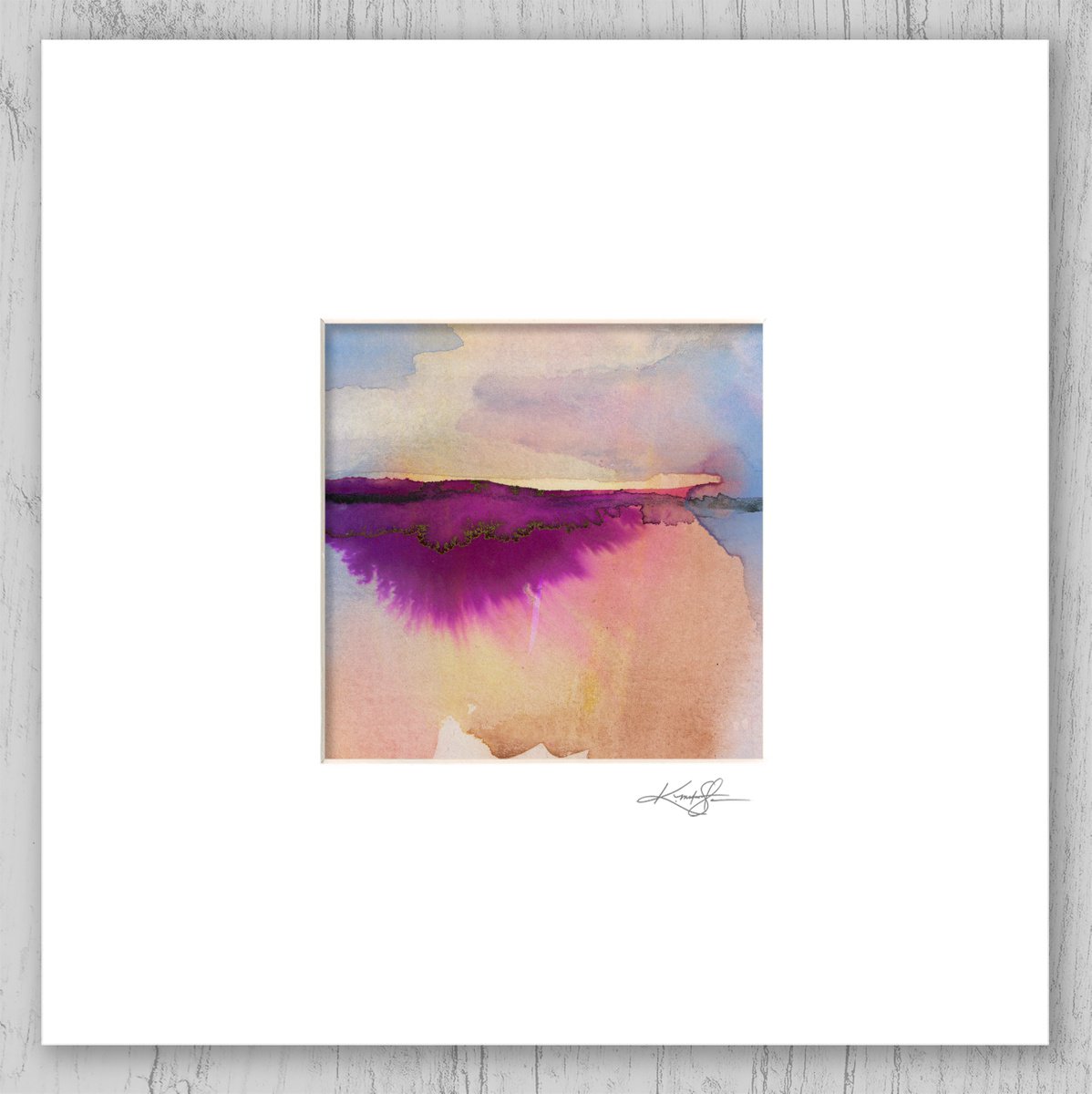 A Mystic Dream Journey 11 - Small Abstract Landscape Painting by Kathy Morton Stanion by Kathy Morton Stanion