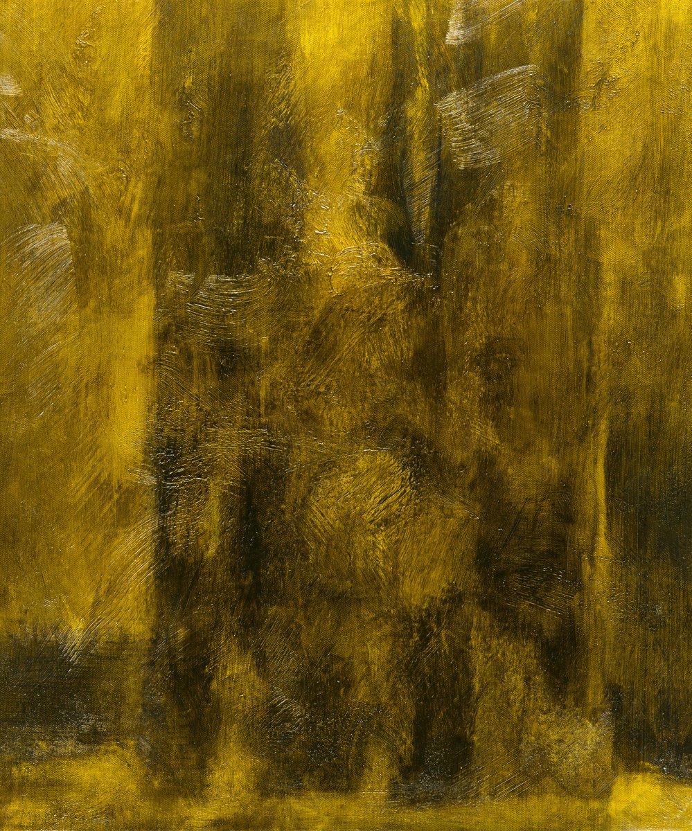 Impressionistic Cityscapes Acrylic Painting By Fabienne Monestier, 21 X 26, The Cathedral N°5, Original Artwork