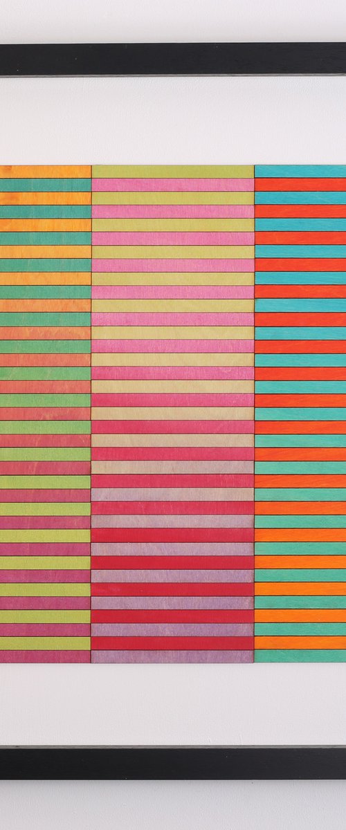 Three Panel stripe 4 by Amelia Coward