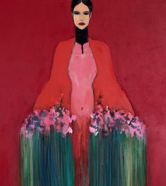 The Girl with Bouquet