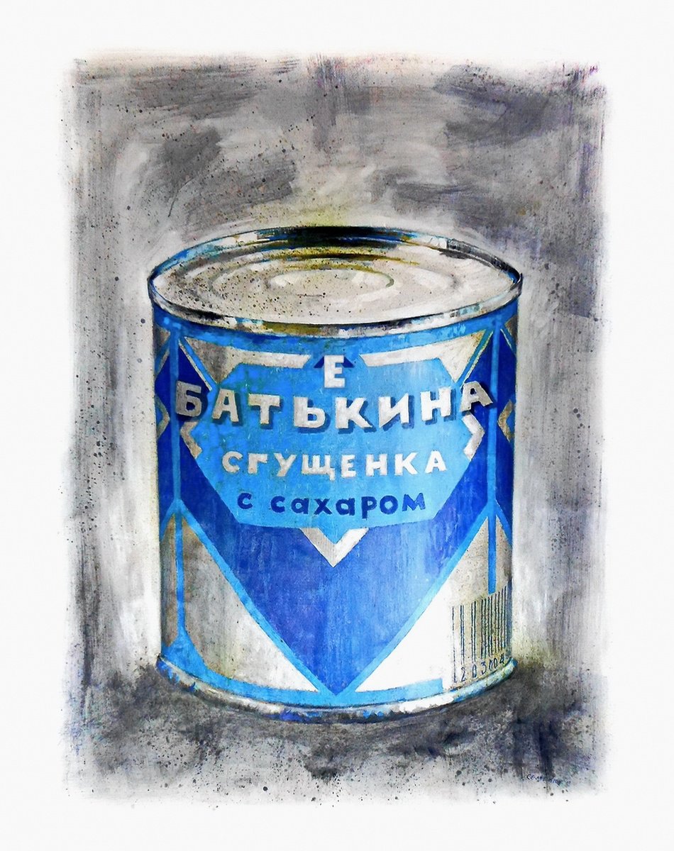Big can of condensed milk by Evgen Semenyuk