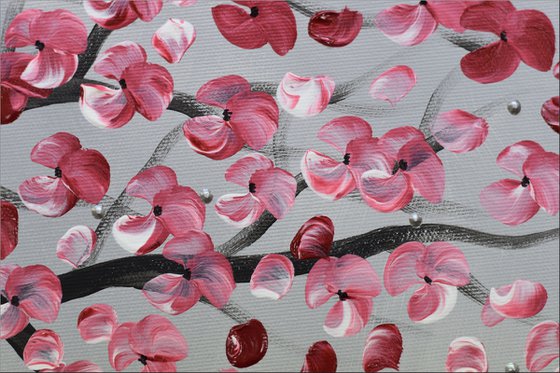 New Romance II - Abstract - Acrylic Painting - Canvas Art - Wall Art - Flower Painting - Ready to Hang