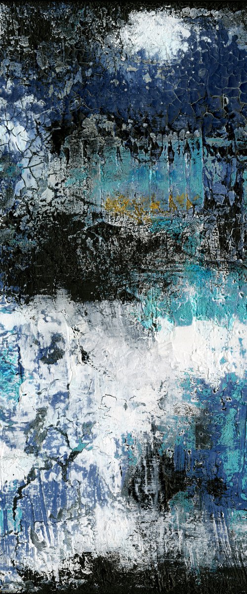 Cycle of Time 3  - Abstract Textured Painting  by Kathy Morton Stanion by Kathy Morton Stanion