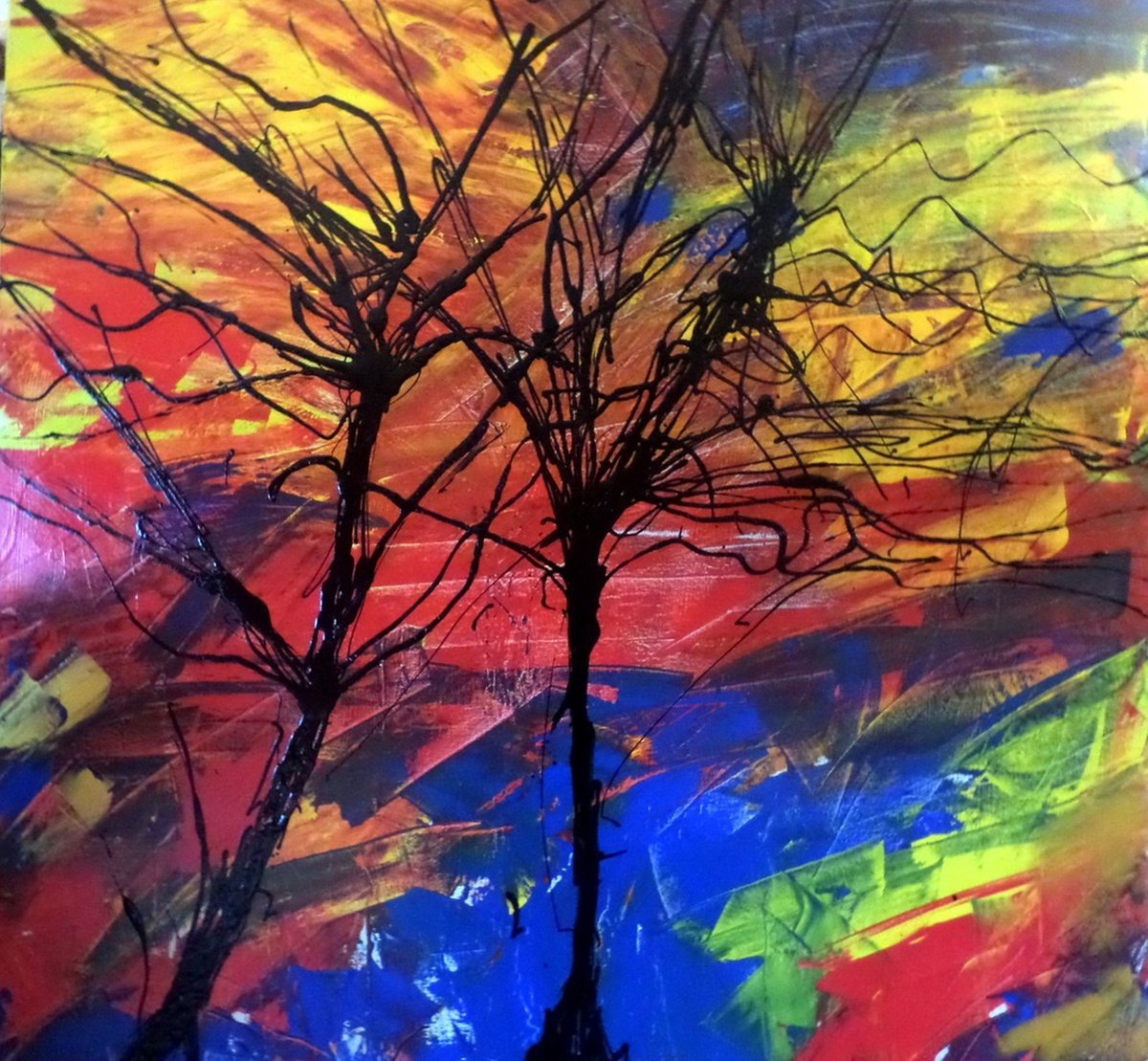 sun rainbows trees by Linda Collins Lamb