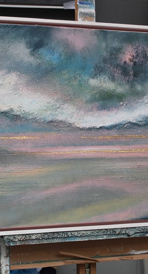 Memories of Sennen Cove - Framed - Large Painting by Tony Davie