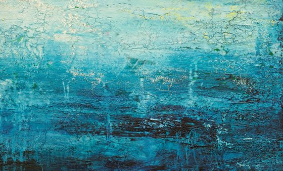 Abstract Turquoise Landscape IX