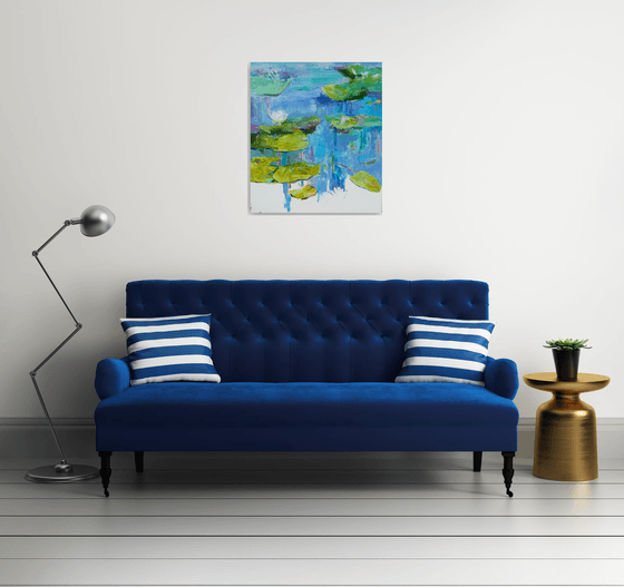 Water Lilies 80x70cm 2022