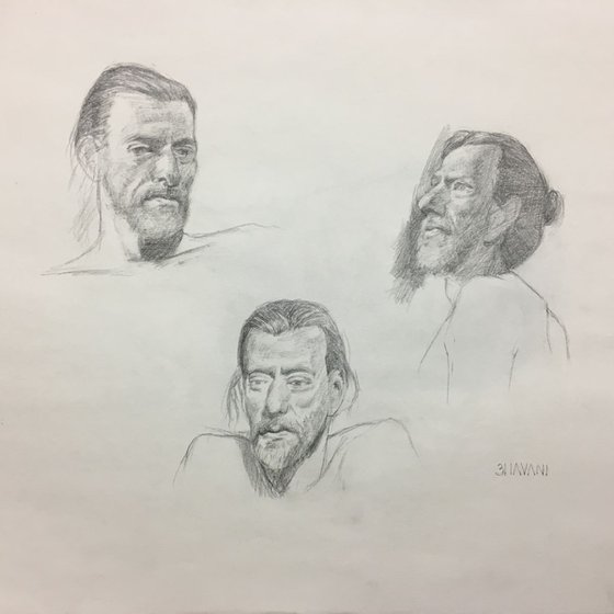 Three portraits - 2