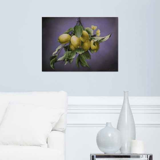 "Branch with lemons"