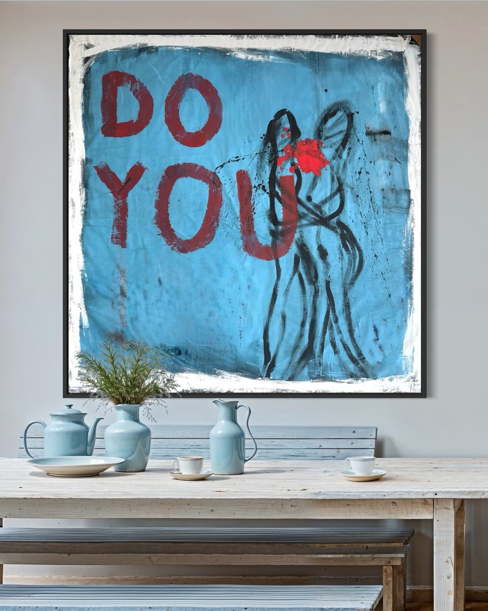 Urban And Pop Acrylic Painting , Messages From The Universe #5 By Paolo Kozma, 63 X 63, Artwork For Sale On Artfinder