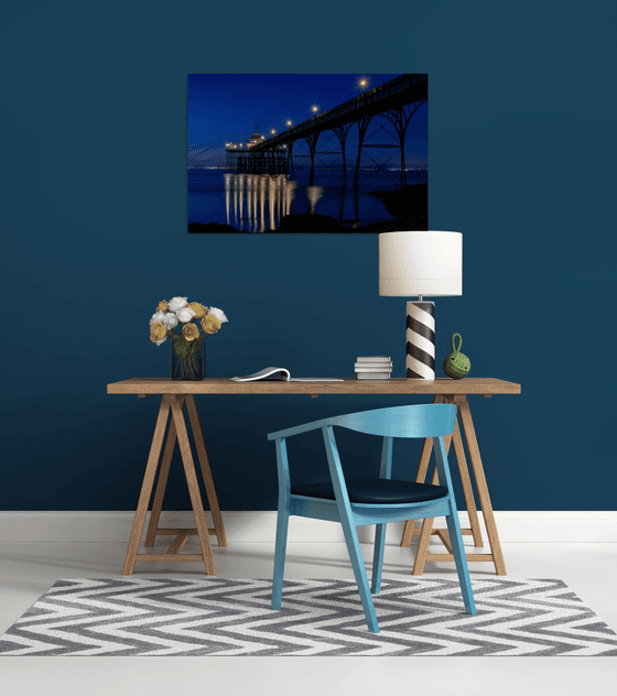 Clevedon Pier at Blue Hour Somerset UK