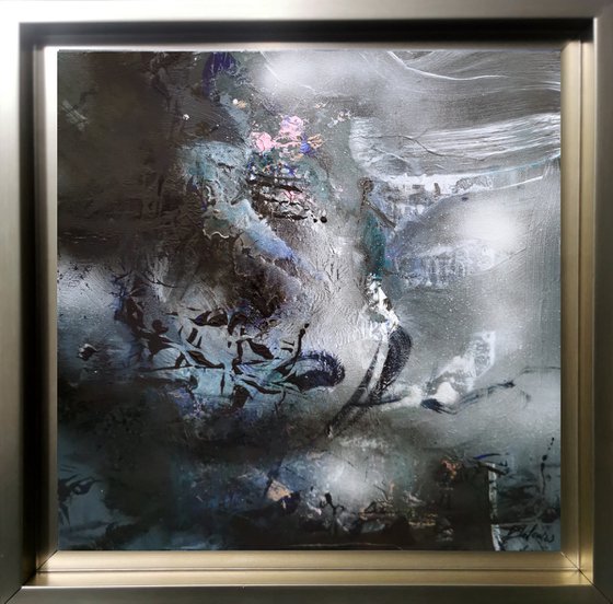 Framed light painting offer we are part of the enigma of the universe by O KLOSKA