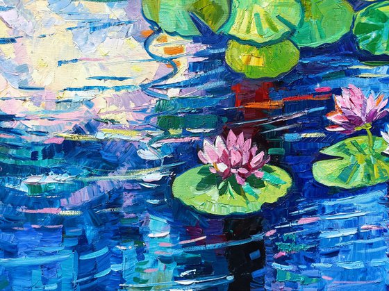 Water lilies reflections 5