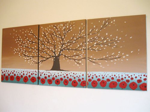 Blossom Hill floral flower artwork painting by Stuart Wright