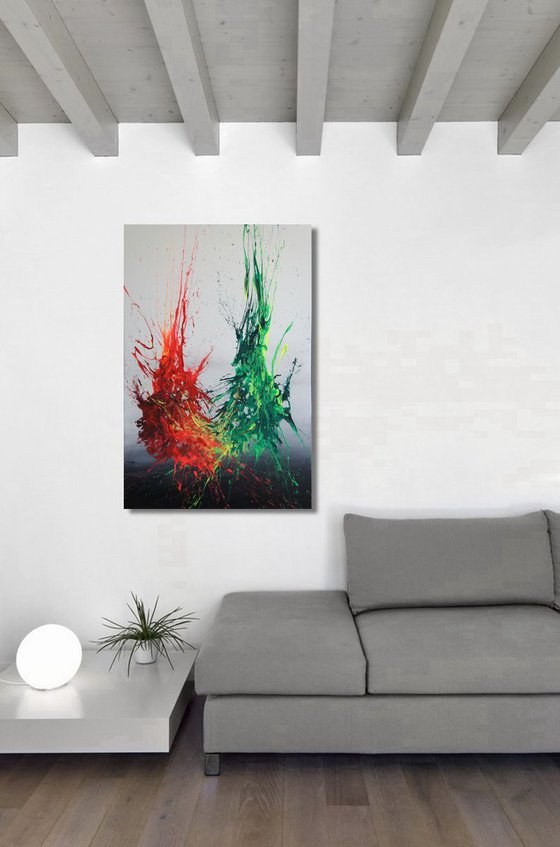 Symbiosis III (Spirits Of Skies 096113) - 80 x 120 cm - XXL (32 x 48 inches)