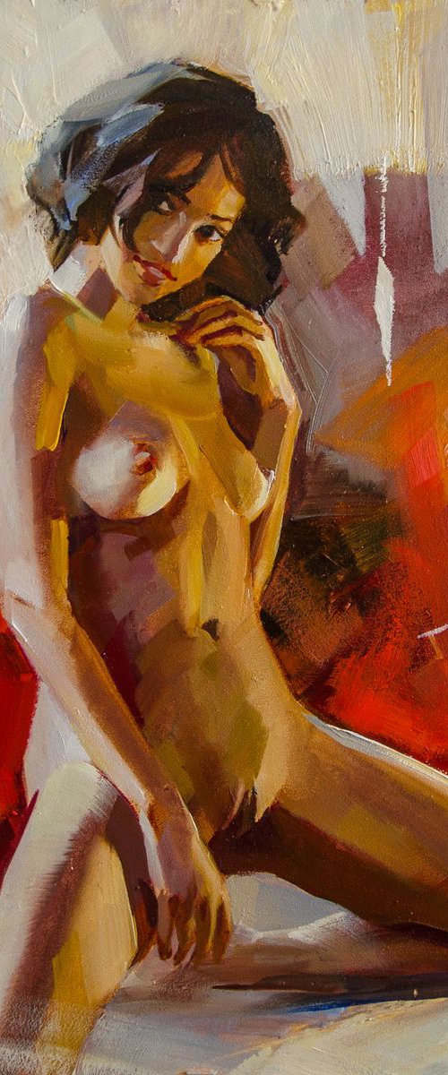 "Pretty Carolyn" (30x40 cm) unframed by Valentin