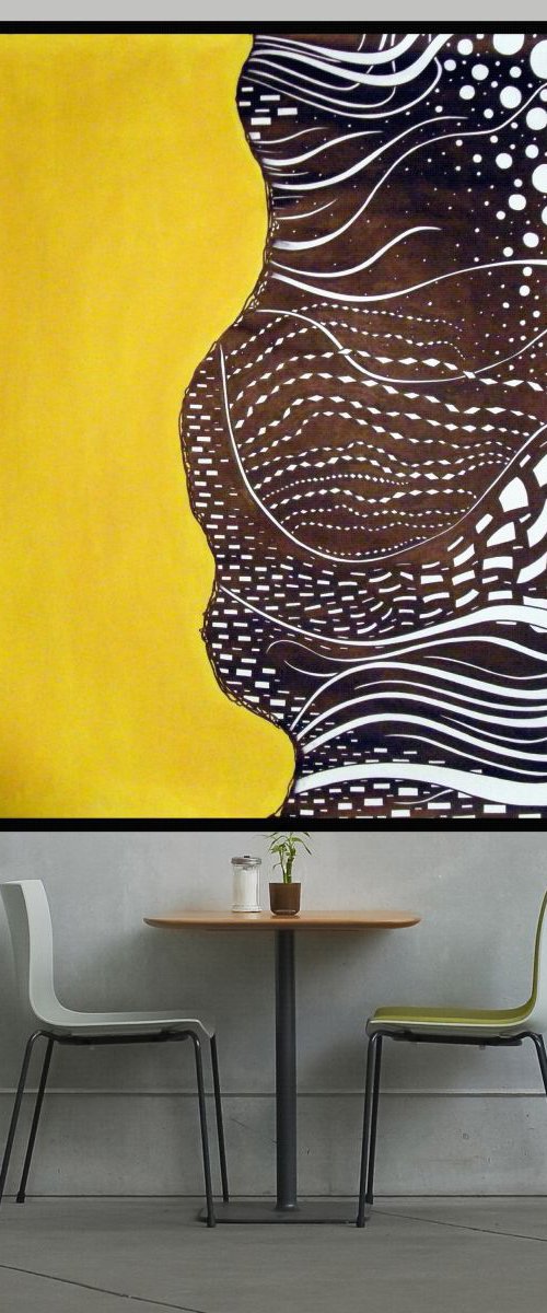 How deep is the sea! #4 (130 x 164 x 0,1cm) by Riccardo Ticco Capparella