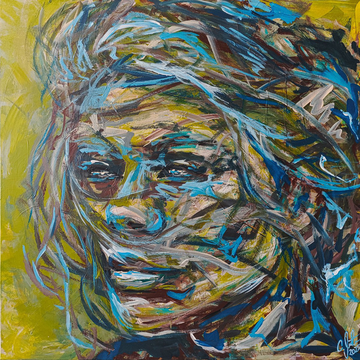 Lia By Carographic By Carolyn Mielke, 39 X 39, Artwork For Sale On Artfinder
