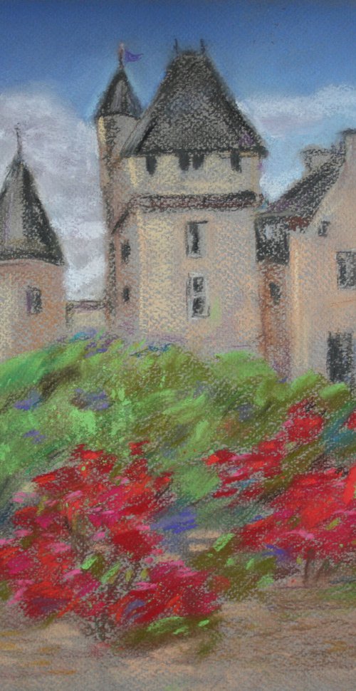 Chateau Rivau... France... /  ORIGINAL PAINTING by Salana Art Gallery