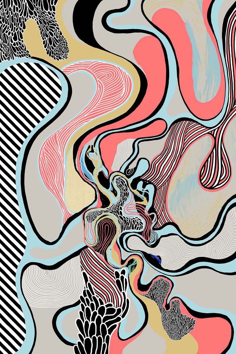 Abstract Giclee Print By Alasdair Willis, 16 X 23, Phantasm, Original Artwork