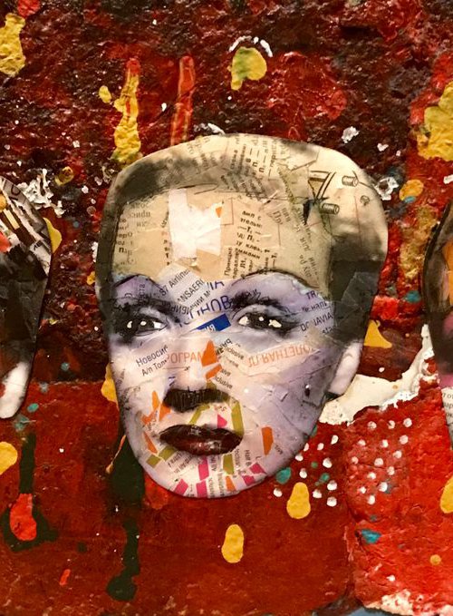 Three portraits of Marlene Dietrich by Pavel Kuragin
