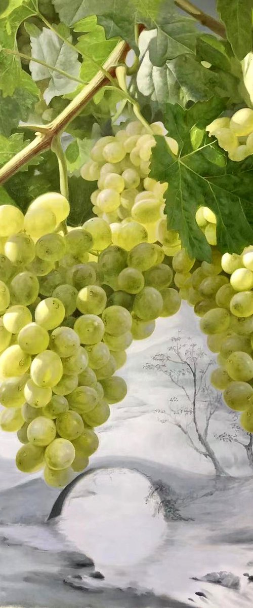 Still life:Grapes by Kunlong Wang